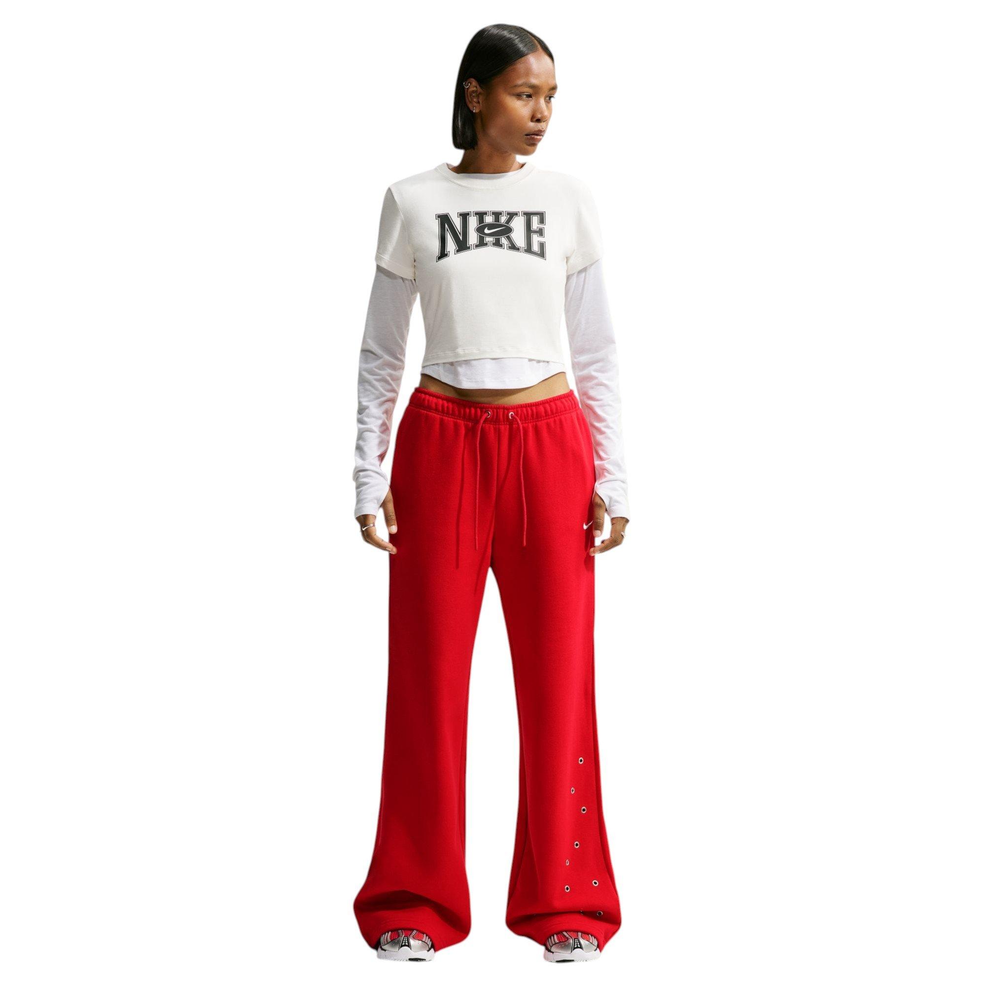 HO26 GROMET FLC PANT RED - RED